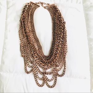 Rose gold Multi Chain BaubleBar Necklace